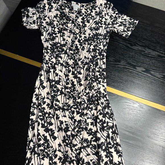 H&M Bodycon Black & Cream Dress Size XS EUC - Picture 5 of 8